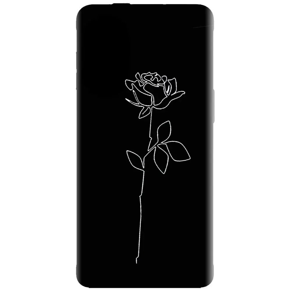 Husa din silicon - model Black Rose