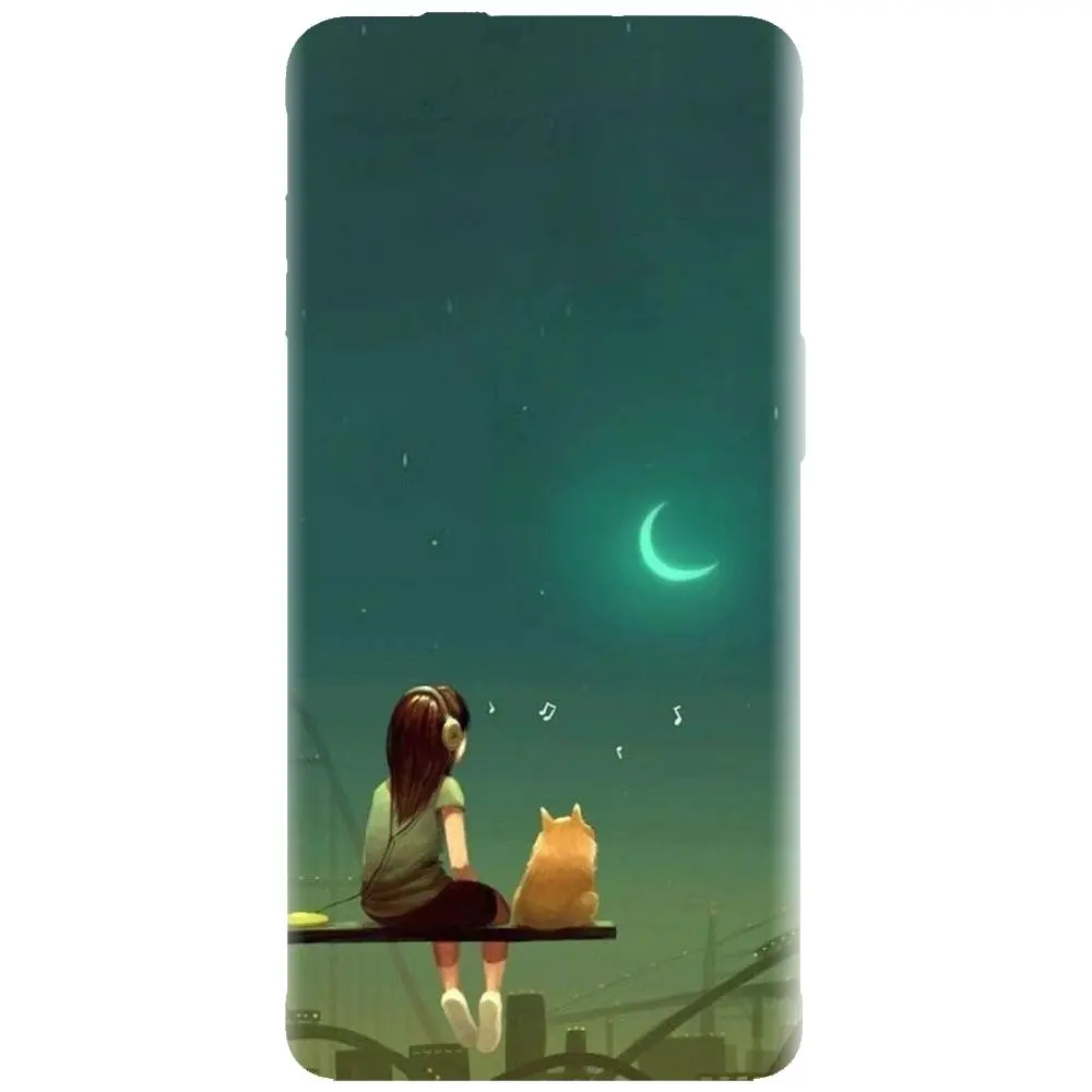 Husa din silicon - model Cat And Girl