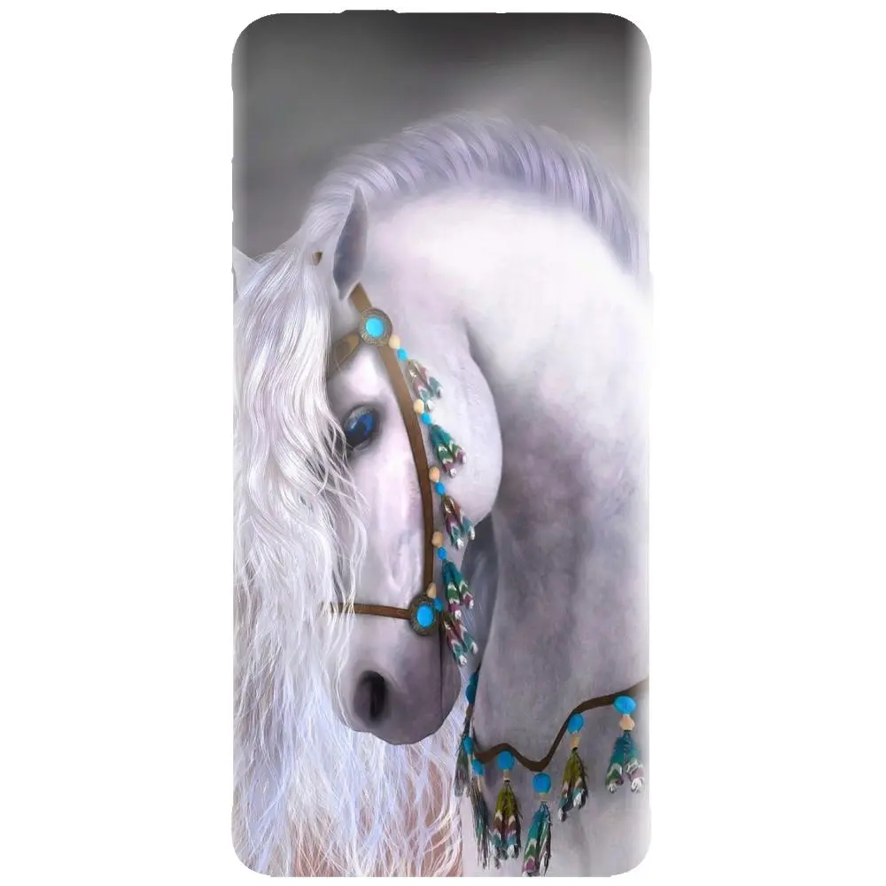 Husa din silicon - model White Horse